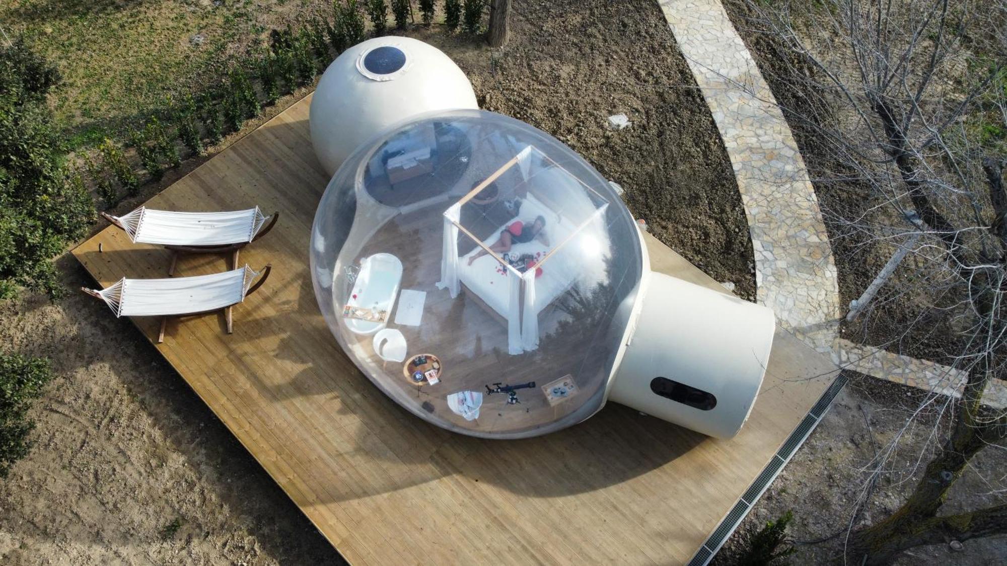 Bubble Room Puglia Villa Bautier Bubblenights Черіньола Екстер'єр фото